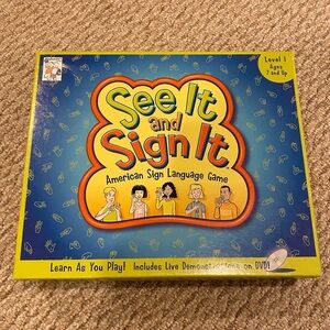 See It and Sign It Interactive American Sign Language Game (ASL) and DVD